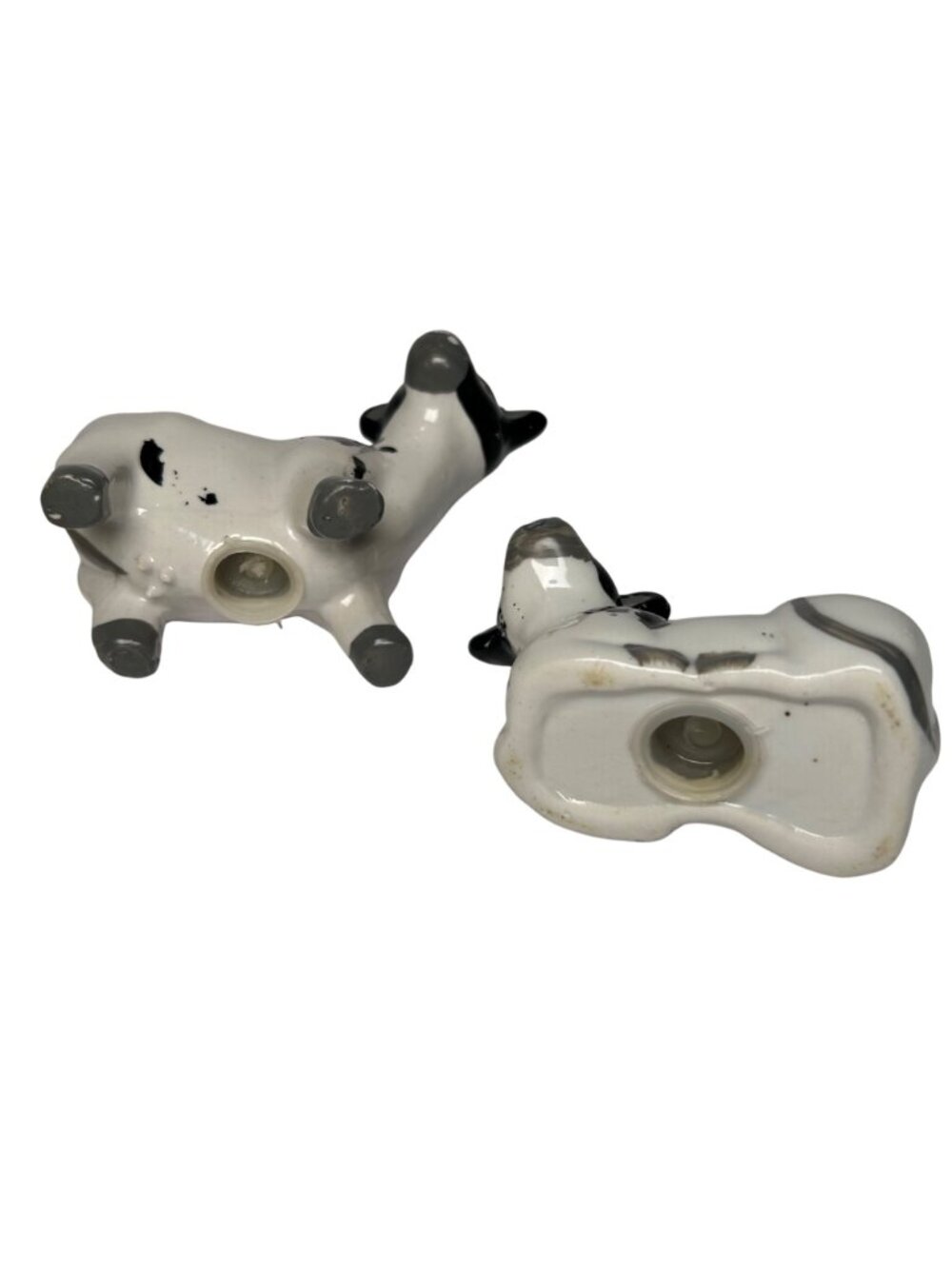 VTG Cow Themed Ceramic Dish & Salt Pepper Shakers Set Farmhouse Kitchen Cottage - Picture 8 of 11